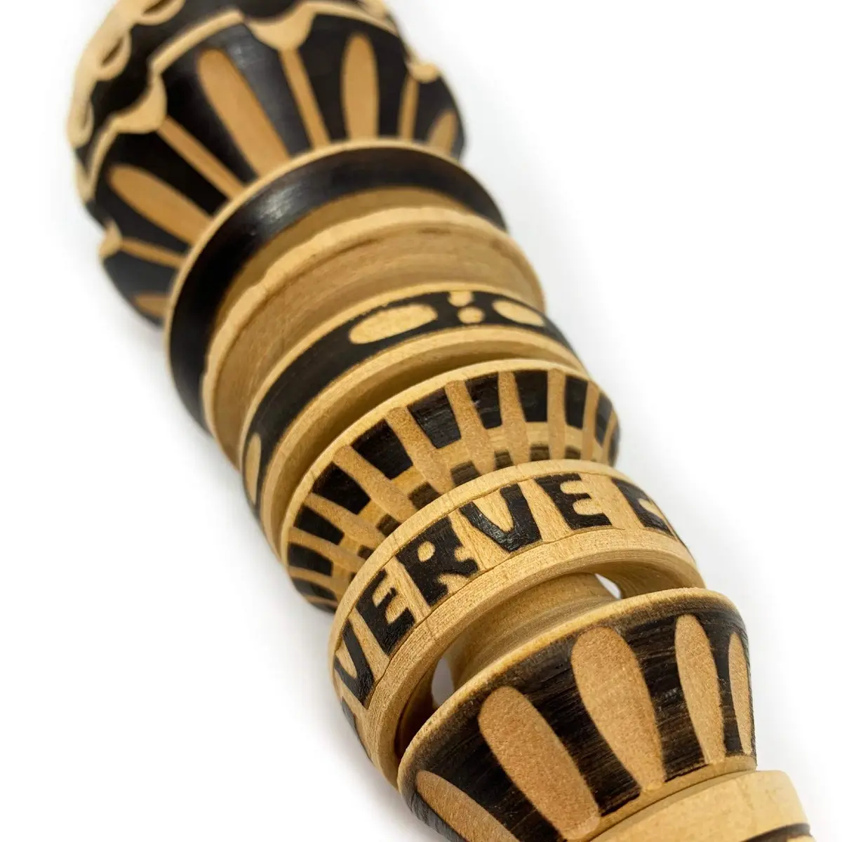Verve CULTURE Mexican Molinillo Hot Chocolate Frother, 10" | Hand Carved Wooden Whisk for Foamy Drinks - view 5