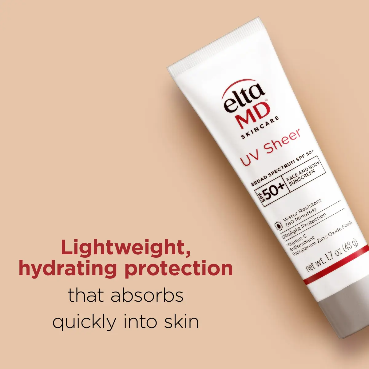 EltaMD UV Sheer Face and Body Sunscreen SPF 50+ 50ml (1.7 oz) | Broad Spectrum UVA/UVB Protection - view 2