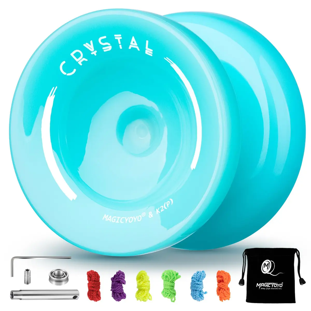 MAGICYOYO K2 Responsive Yoyo for Kids, Professional Yoyo for Beginner, Sky Blue (63.3g / 2.23 oz) - main product image