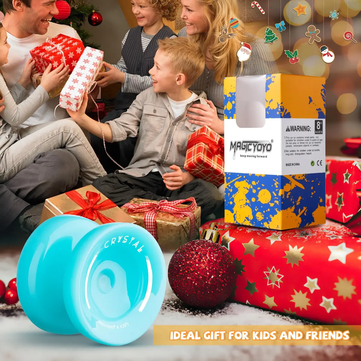 MAGICYOYO K2 Responsive Yoyo for Kids, Professional Yoyo for Beginner, Sky Blue (63.3g / 2.23 oz) - view 4