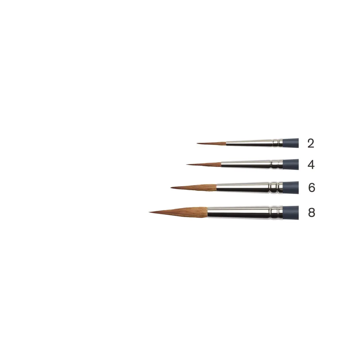 Winsor & Newton Professional Watercolour Synthetic Brush, Pointed Round #8 | Synthetic Bristle Blend, Excellent Colour Carrying Capacity, Resilient Spring & Shape Retention - view 3