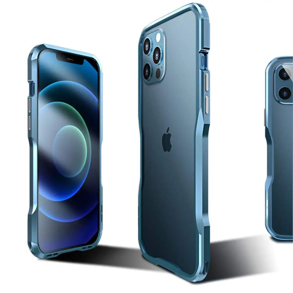 HENGHUI Aluminum Bumper Case for iPhone 12 & 12 Pro | Shock-Absorbent Slim Metal Frame (6.1-inch) - view 4