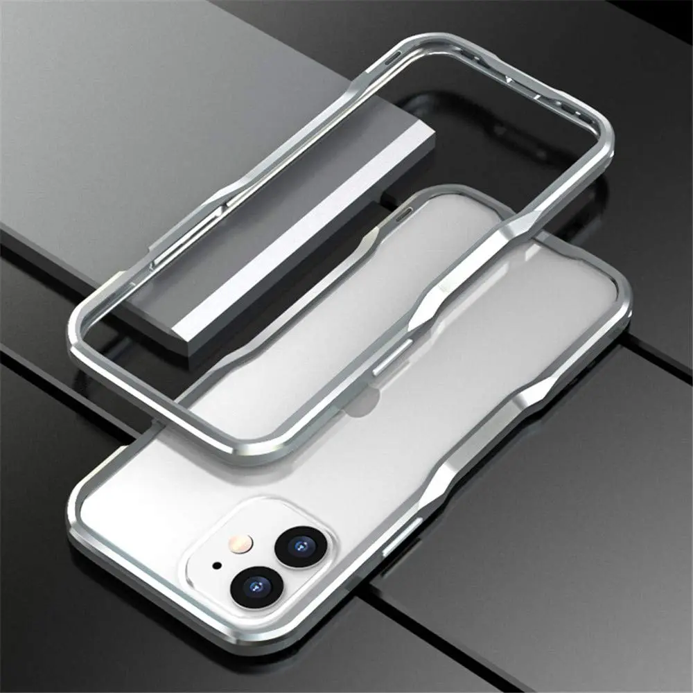 HENGHUI Aluminum Bumper Case for iPhone 12 & 12 Pro | Shock-Absorbent Metal Frame (6.1-inch) - main product image