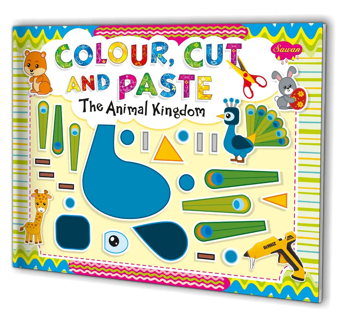 The Animal Kingdom Colour, Cut And Paste Book by Sawan | 32 Pages - main product image
