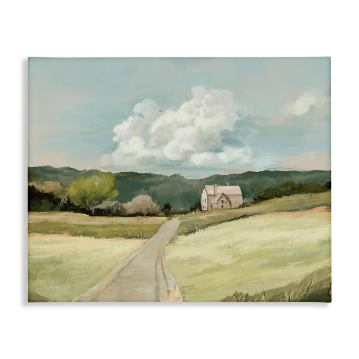 Stupell Industries Countryside Road Leading Home Canvas Wall Art 76cm x 101cm | Landscape Art for Living Room - main product image