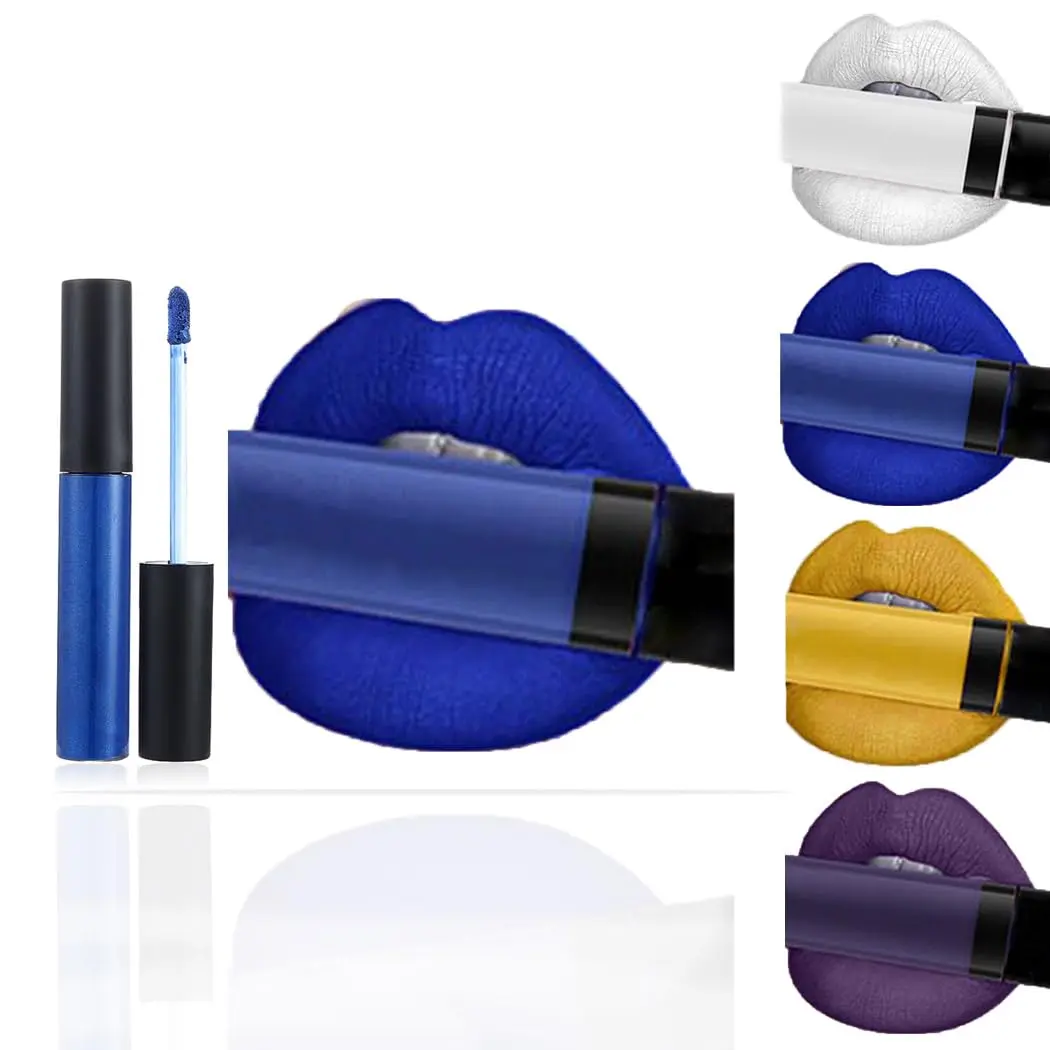 Topmake Lipstick Velvet Moisturizing Lipgloss 0.33 Fl Oz | High Pigment Blue Lip Color for Women & Girls - main product image