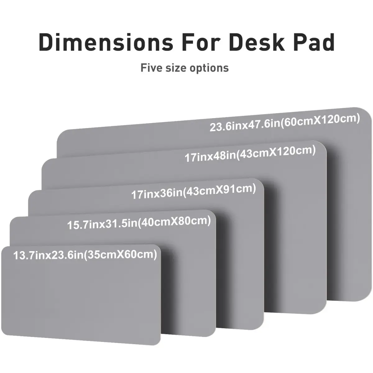 Aothia Light Grey PU Leather Desk Pad Protector, 36" x 17" | Protects Desks from Scratches and Spills - view 6