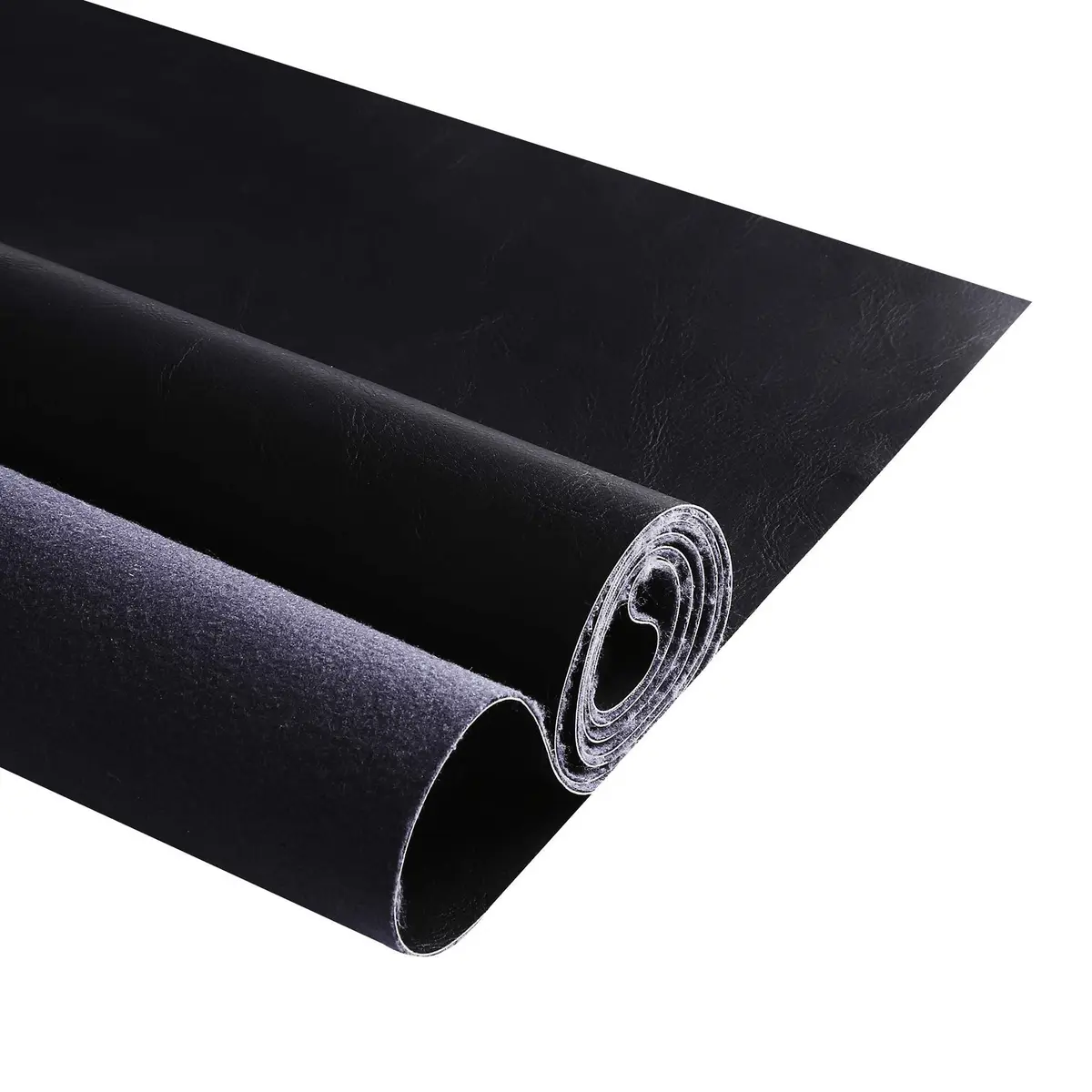 DAFUN Premium Faux Leather Upholstery Fabric 72"x54" (183cm x 137cm) | Waterproof Distressed Bark Black - main product image