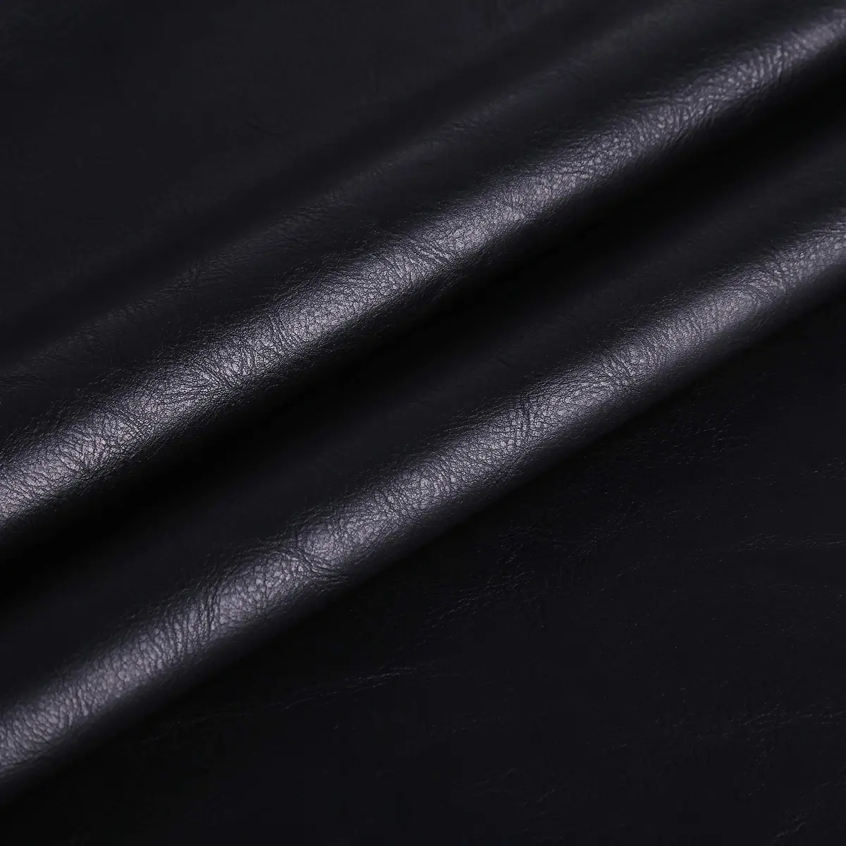 DAFUN Premium Faux Leather Upholstery Fabric 72"x54" (183cm x 137cm) | Waterproof Distressed Bark Black - view 3