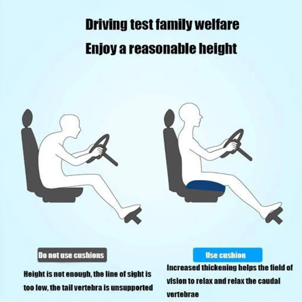 Srutirbo Car Booster Seat Cushion Heightening 4 inch | Portable, Non-slip, Ergonomic Support - view 2