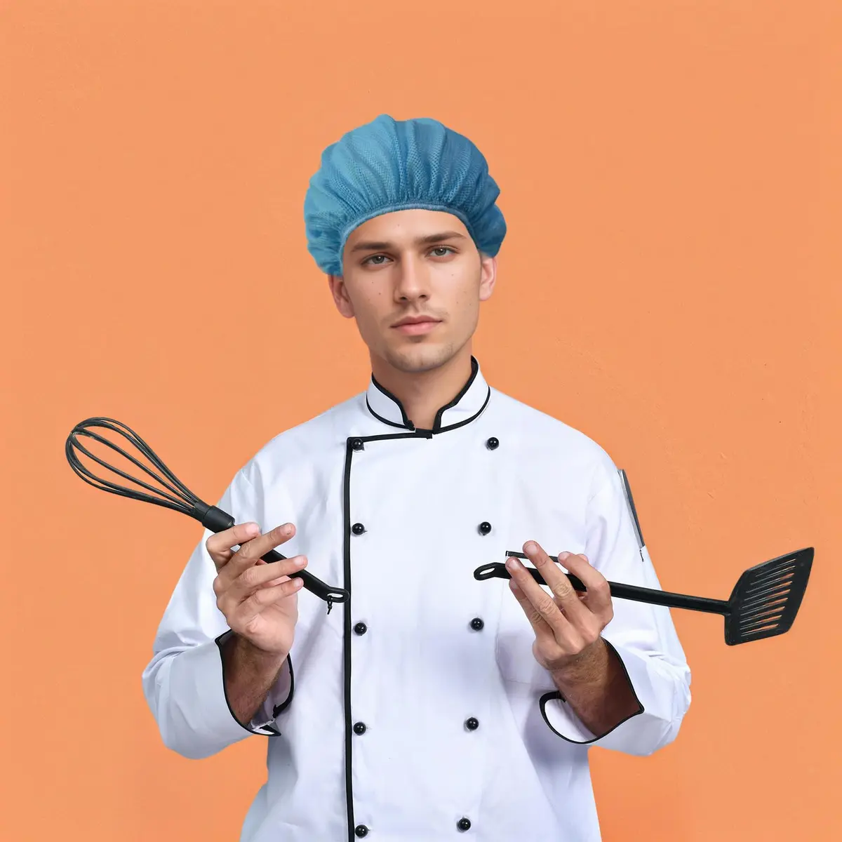Cityelf Mesh Chef Hat for Women Men Kitchen Cooking Foodservice 6 Pack | Adjustable Breathable Cotton & Mesh - view 7