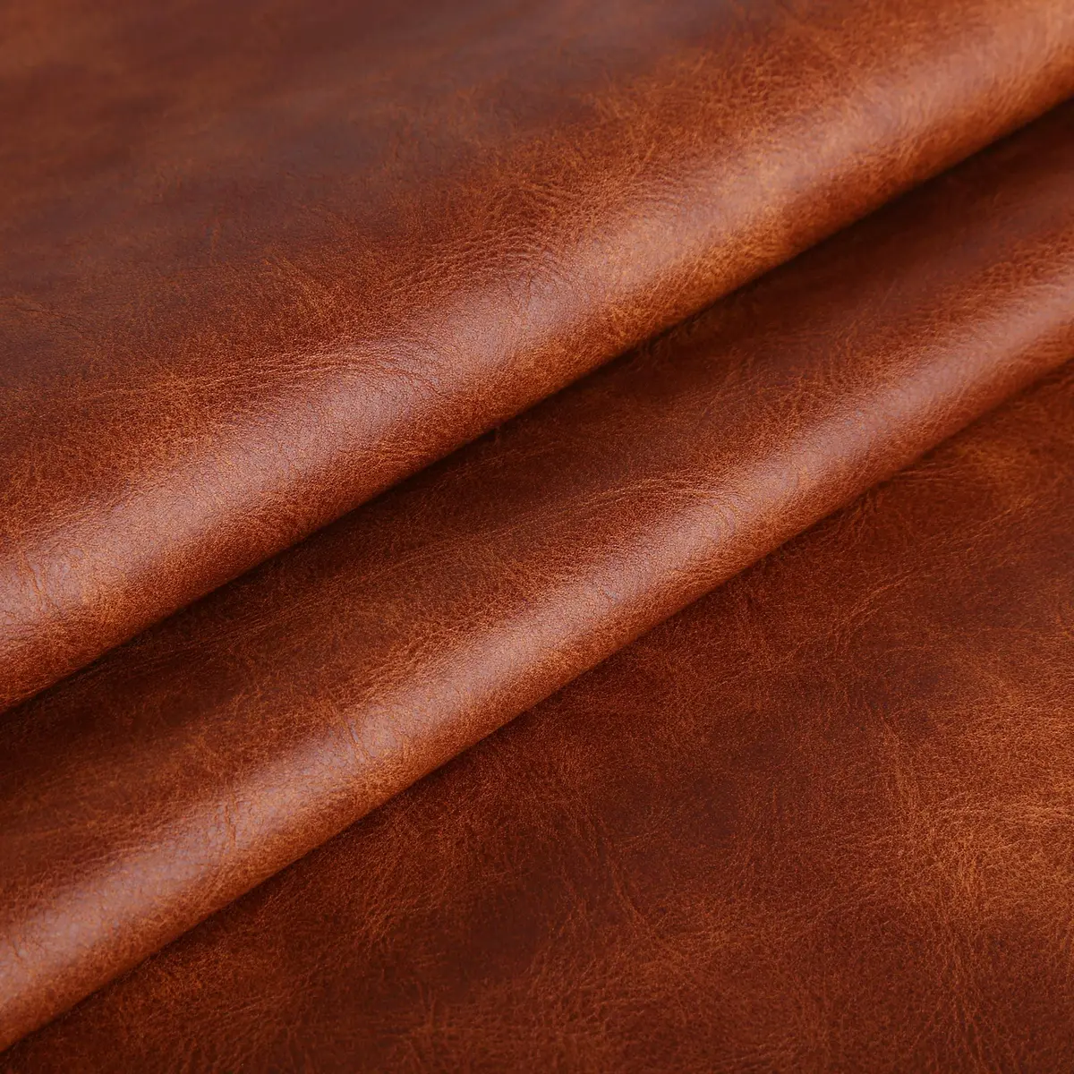 DAFUN Premium Faux Leather Upholstery Fabric 1.2mm Thickness, Brown Pre-Cut 36"x54" | Waterproof Distressed Bark Texture - view 3