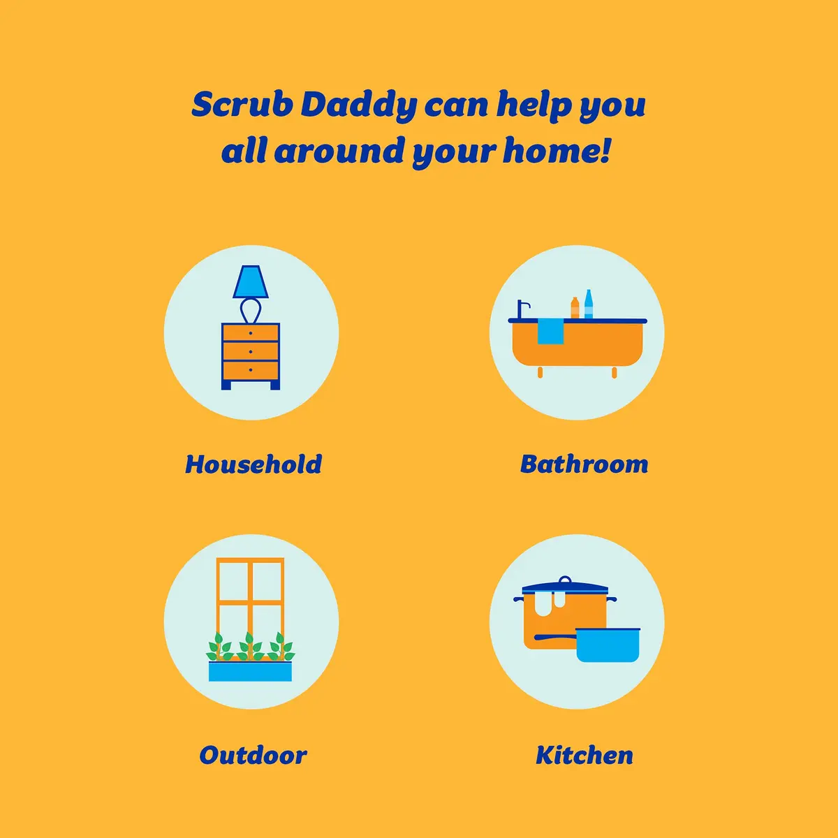 Scrub Daddy Sponge Set - Holiday Shapes | Non Scratch Deep Cleaning Utility Sponge (3 Count) - view 5