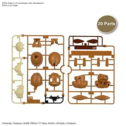 Bandai Hobby Pokémon Eevee Model Kit "Quick!!" - Poseable Figure for Display - view 4