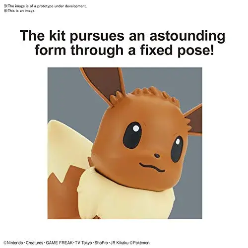 Bandai Hobby Pokémon Eevee Model Kit "Quick!!" - Poseable Figure for Display - view 3