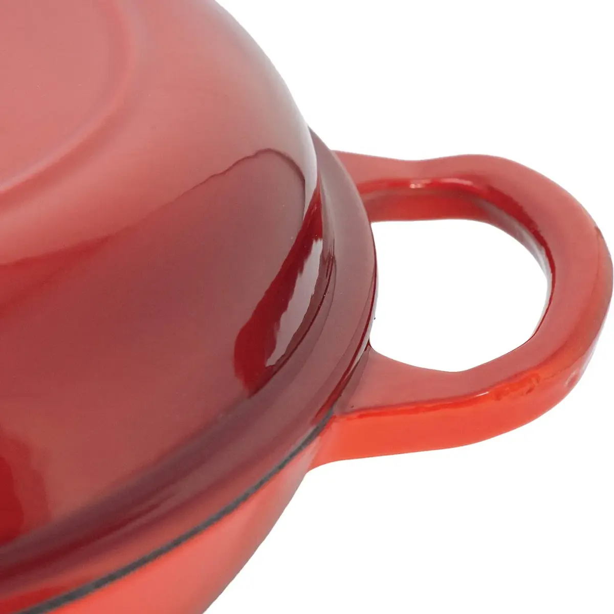 Backcountry Iron Enameled 2.25 Quart Braiser with Lid | 2.25 qt (2.1 L) Desert Ruby Red - view 5