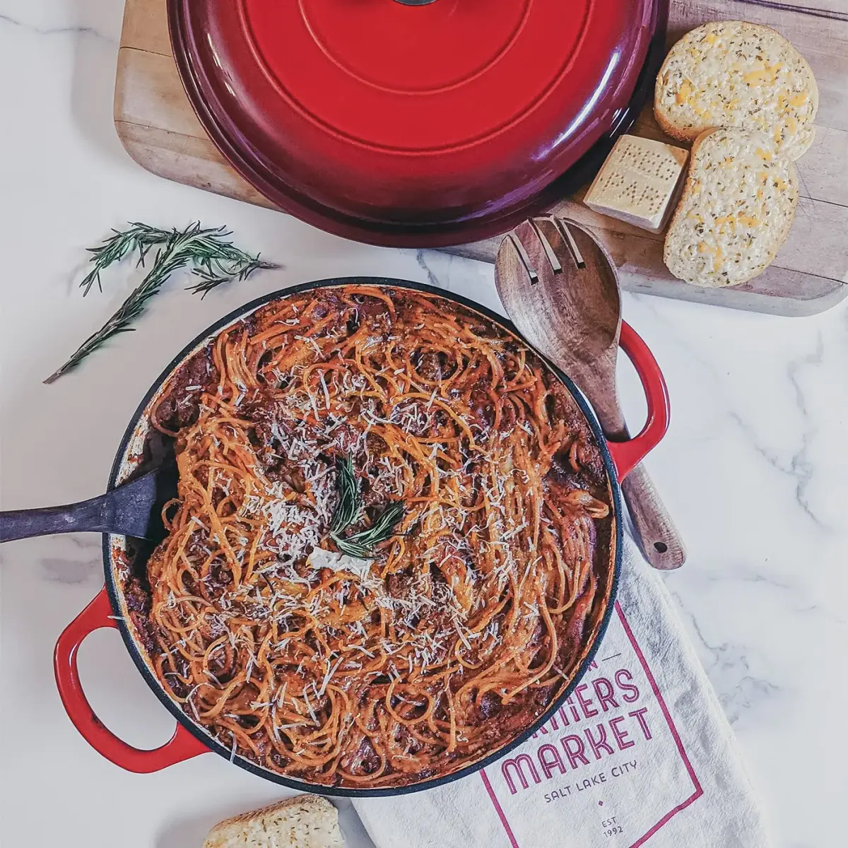 Backcountry Iron Enameled 2.25 Quart Braiser with Lid | 2.25 qt (2.1 L) Desert Ruby Red - view 7