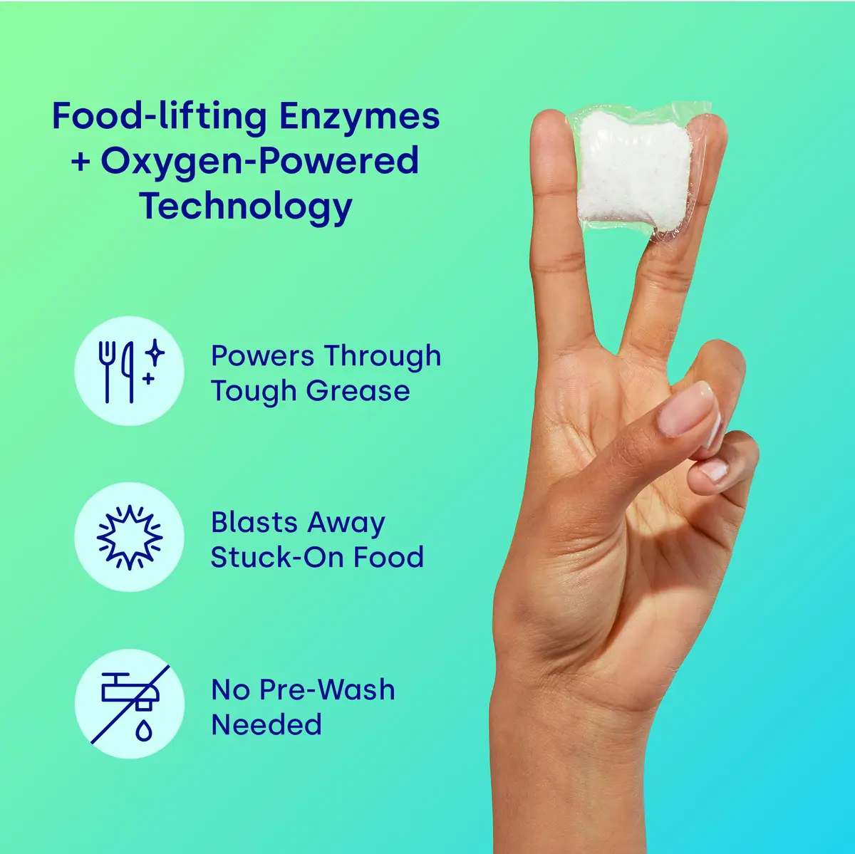 Dropps UltraWash Dishwasher Detergent Pods Unscented 32 Count (142g / 5.08oz) | USDA Biobased Formula (81%) - view 3