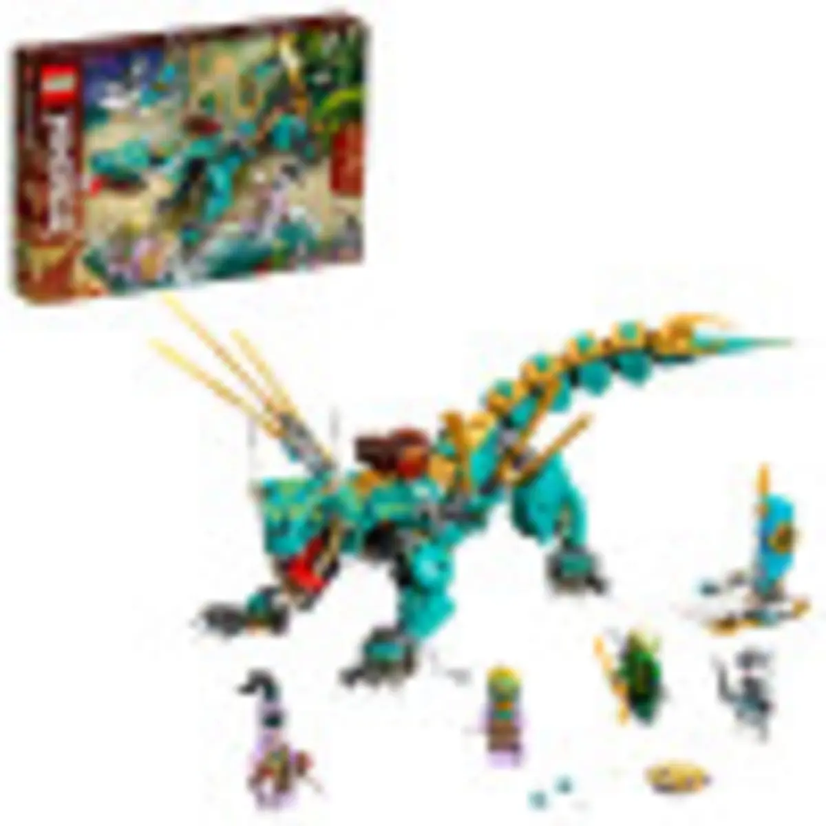 LEGO NINJAGO Jungle Dragon 71746 Building Kit; Ninja Playset with Posable Dragon, 506 Pieces | Imaginative Kids Toy for Ages 8+ - main product image