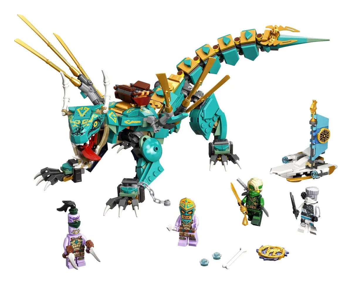 LEGO NINJAGO Jungle Dragon 71746 Building Kit; Ninja Playset with Posable Dragon, 506 Pieces | Imaginative Kids Toy for Ages 8+ - view 2