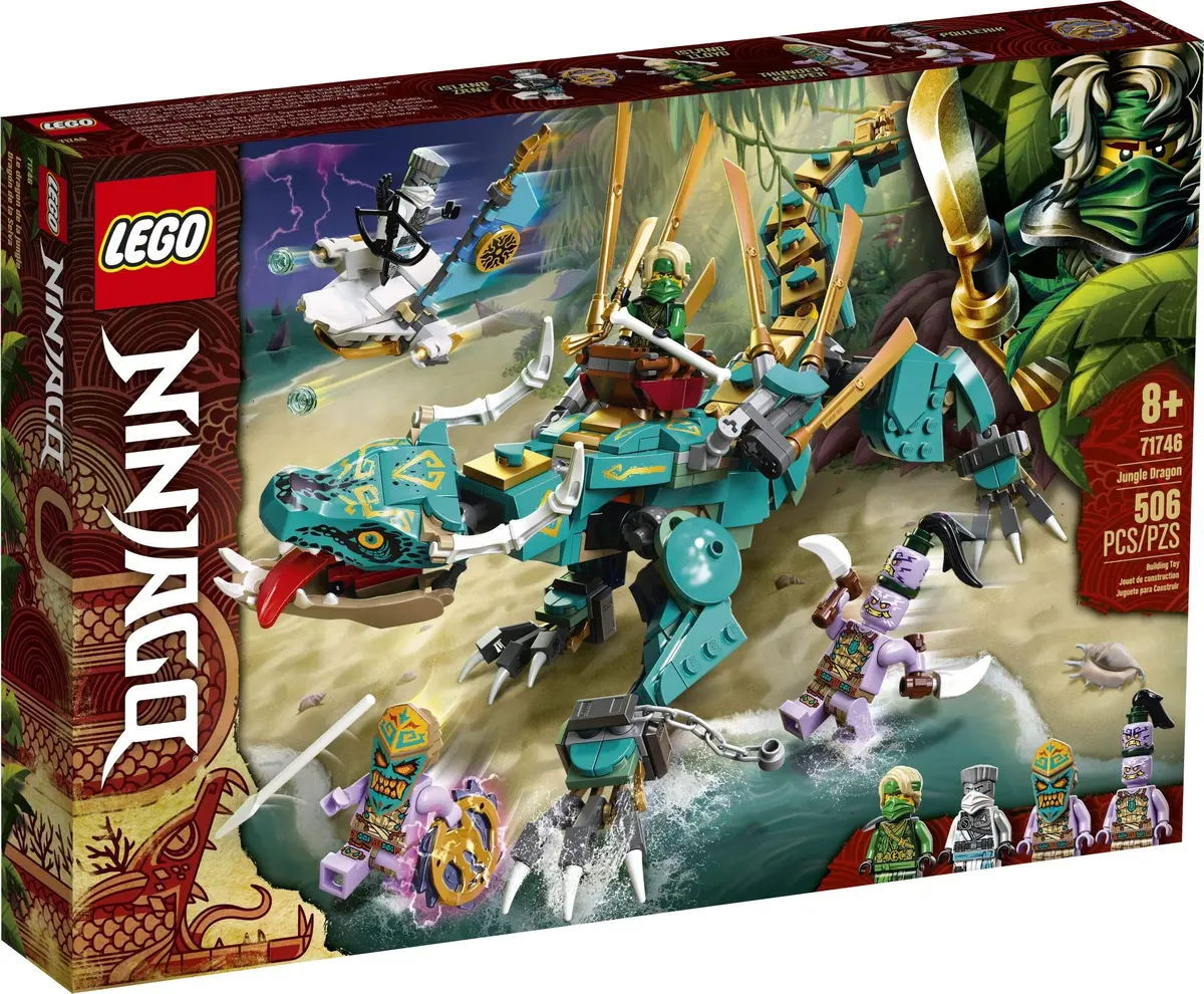 LEGO NINJAGO Jungle Dragon 71746 Building Kit; Ninja Playset with Posable Dragon, 506 Pieces | Imaginative Kids Toy for Ages 8+ - view 4