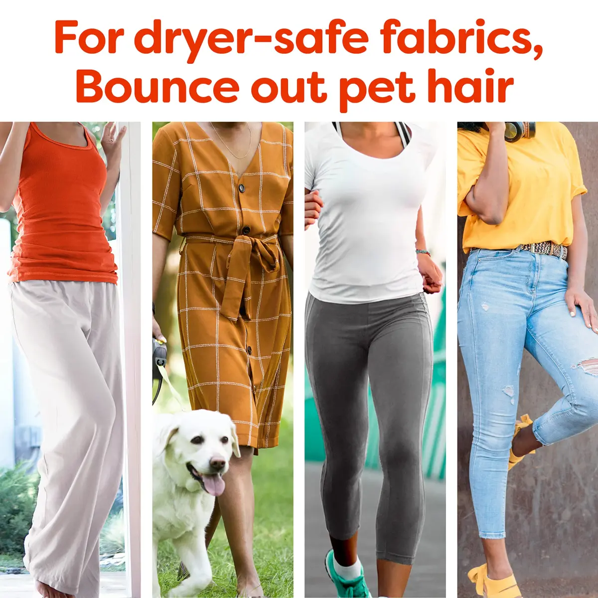 Bounce Pet Hair and Lint Guard Mega Dryer Sheets Fresh Scent 50 Count | Repels Pet Hair 3X More vs. Leading Sheets - view 5