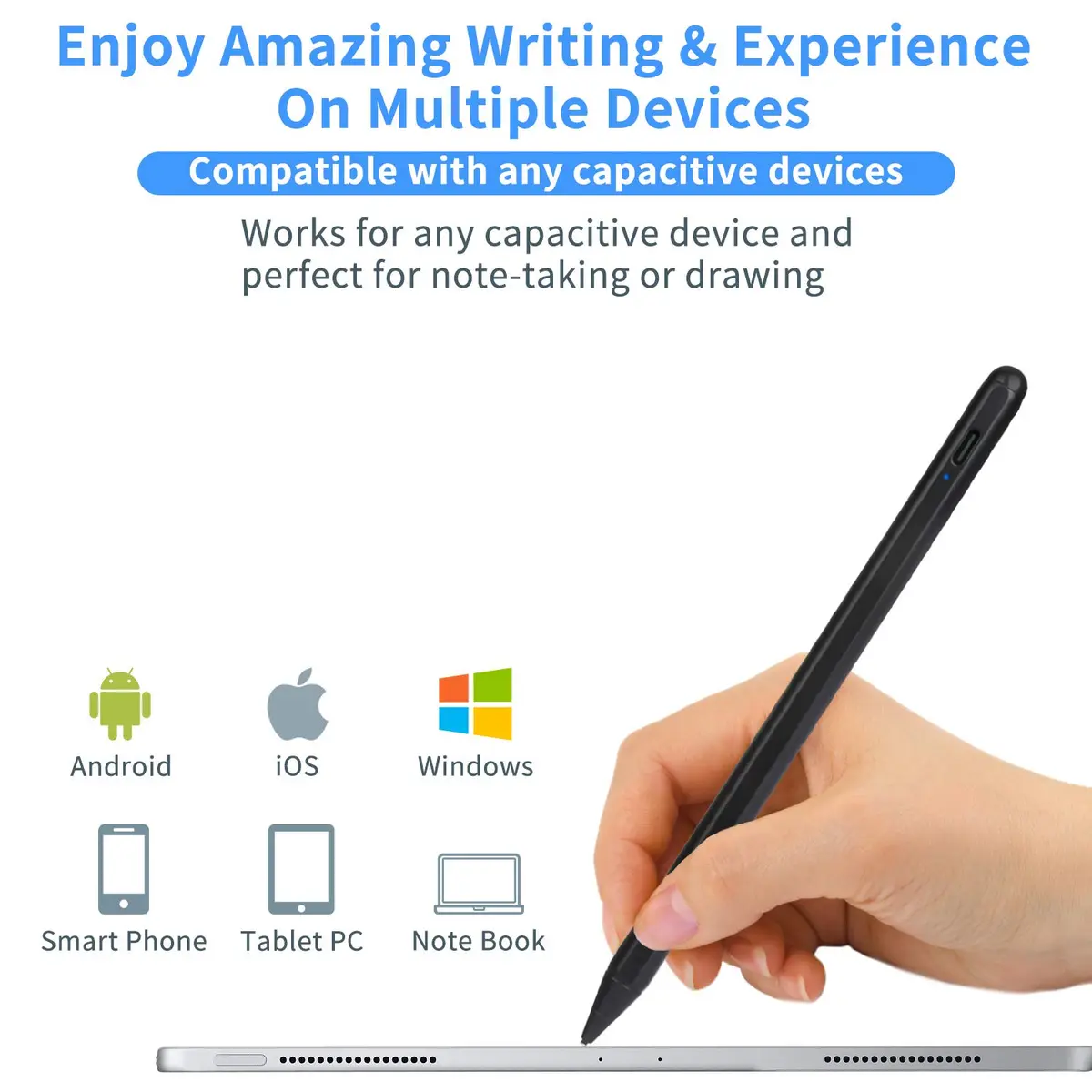 EVACH Active Stylus Pen for HP Envy X360 Convertible 15.6" Laptop | 1.5mm Fine Tip, 20-Hour Battery - view 4