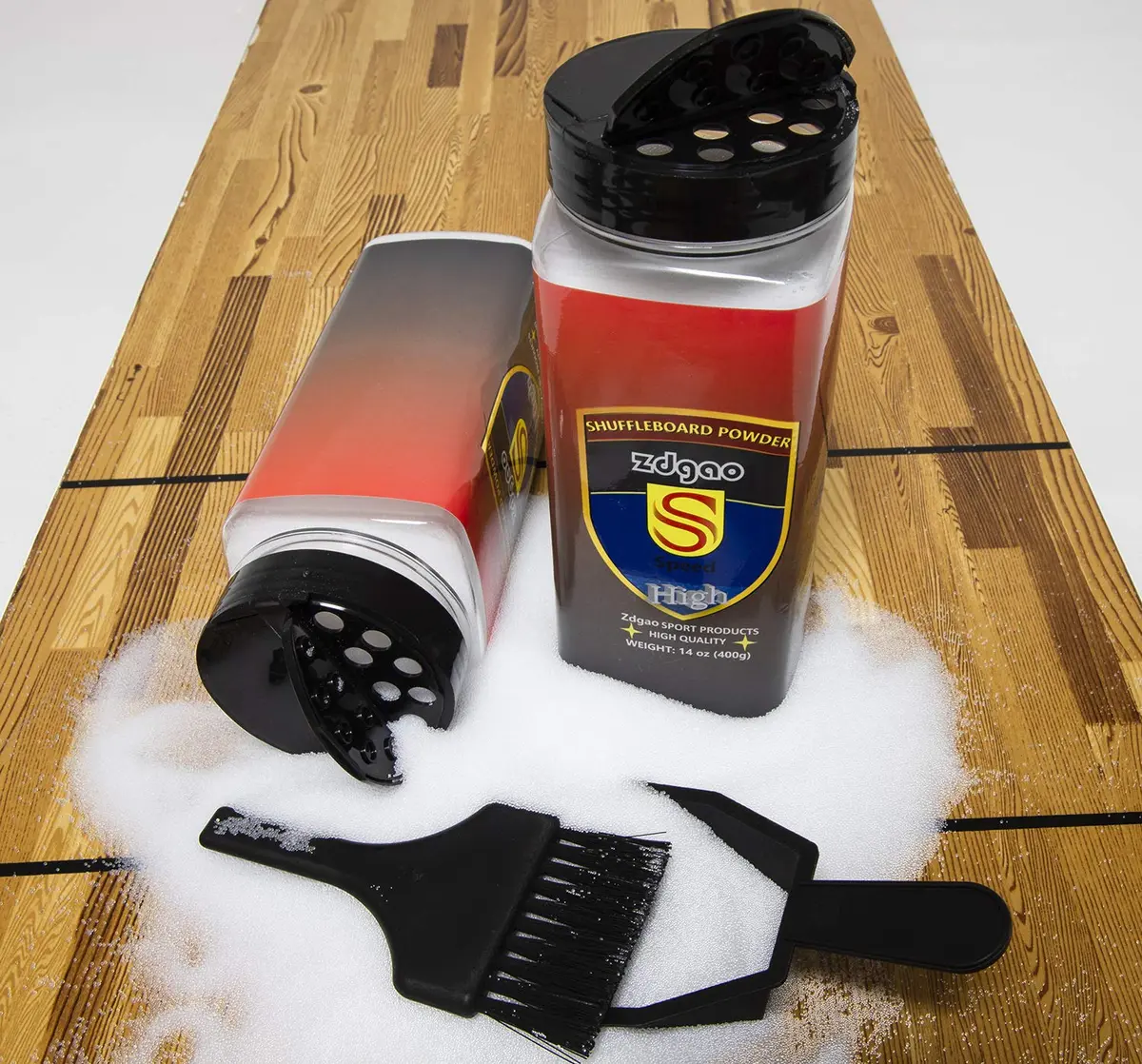YDDS Shuffleboard Sand - Shuffleboard Wax with Mini Dustpan & Brush | High-Speed Silicone Powder for 18-22ft Tables - view 2
