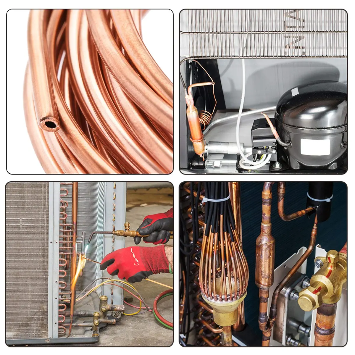 uxcell Refrigeration Tubing 2.5mm OD x 1.5mm ID 19.5Ft Copper Coil | Corrosion-Resistant Heat Exchange Pipe - view 4