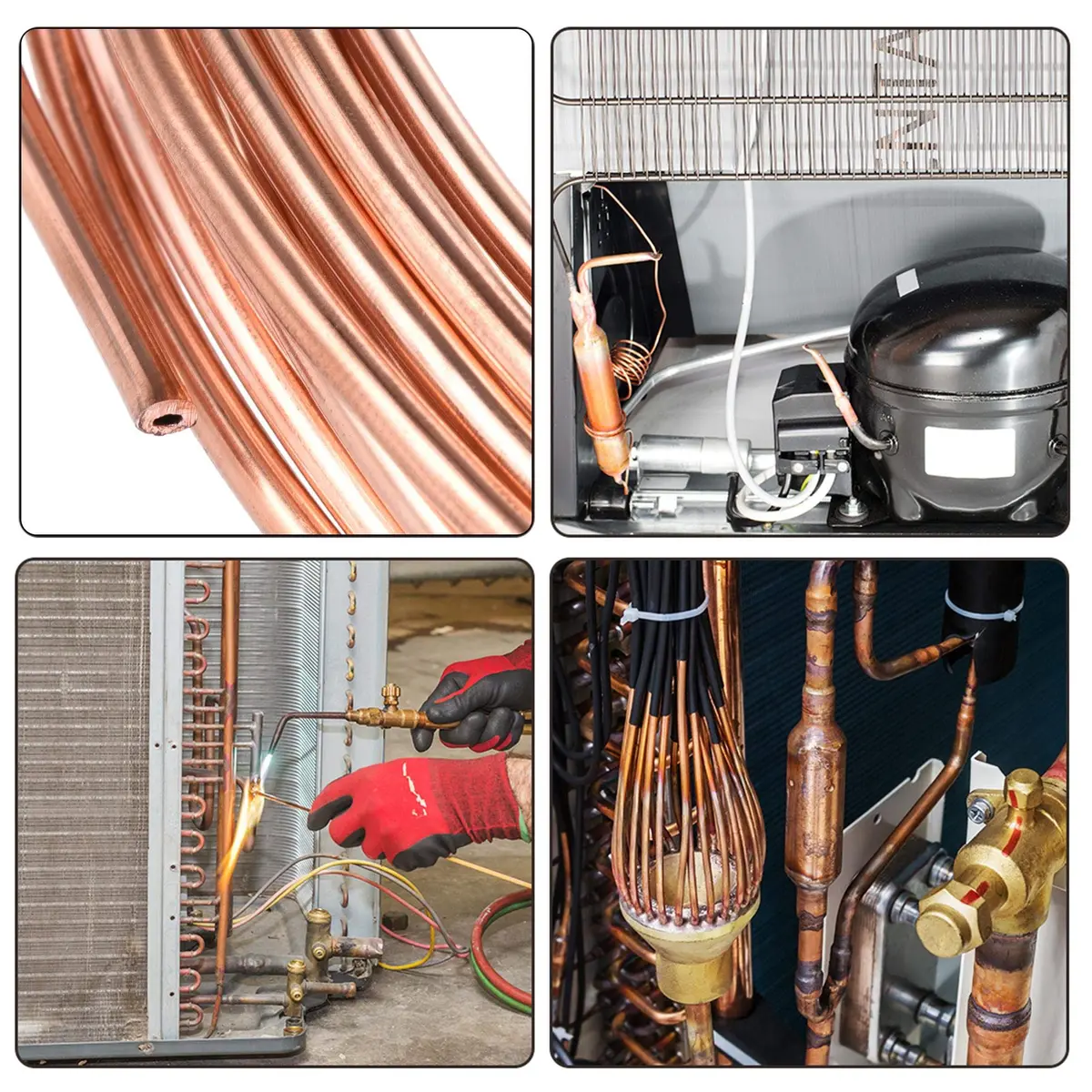 uxcell Refrigeration Copper Tubing 2mm OD x 1mm ID 19.5Ft | High Heat Transfer & Corrosion Resistance - view 4