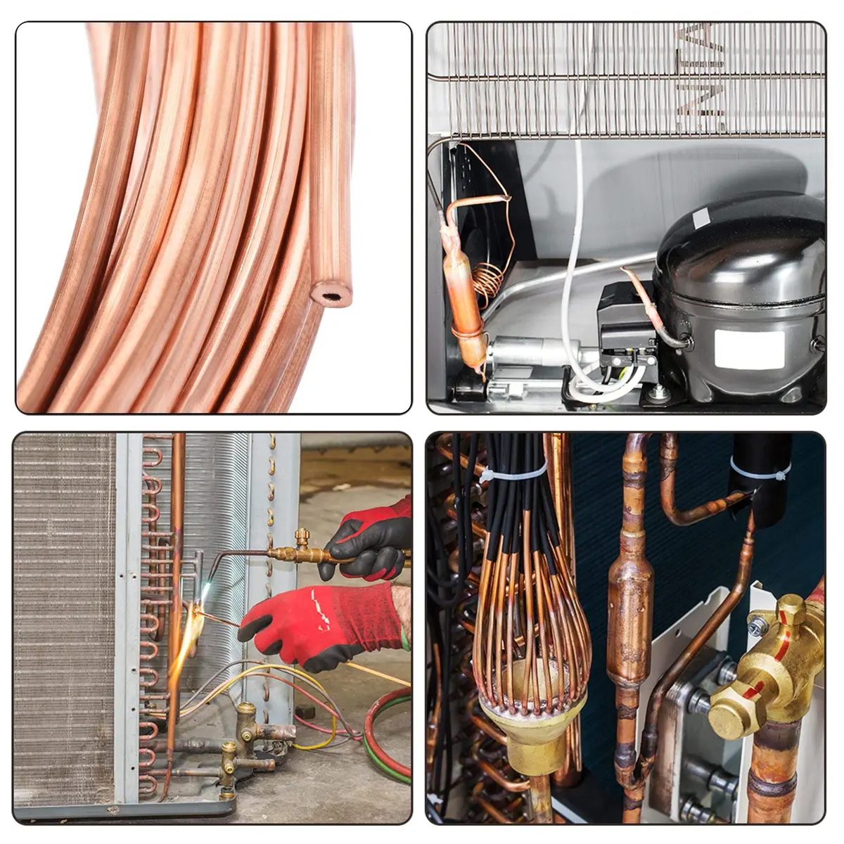 uxcell Refrigeration Tubing 1.6mm OD x 0.6mm ID x 19.5Ft Copper Coil | Heat Exchange Efficiency - view 4