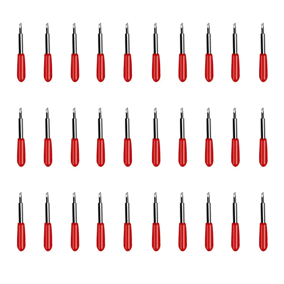 TTSAM Red 30 Pack 45 Degree Replacement Blades for Explore Air 2 Vinyl Cutter | Cuts Smoothly Up to 0.25mm - main product image