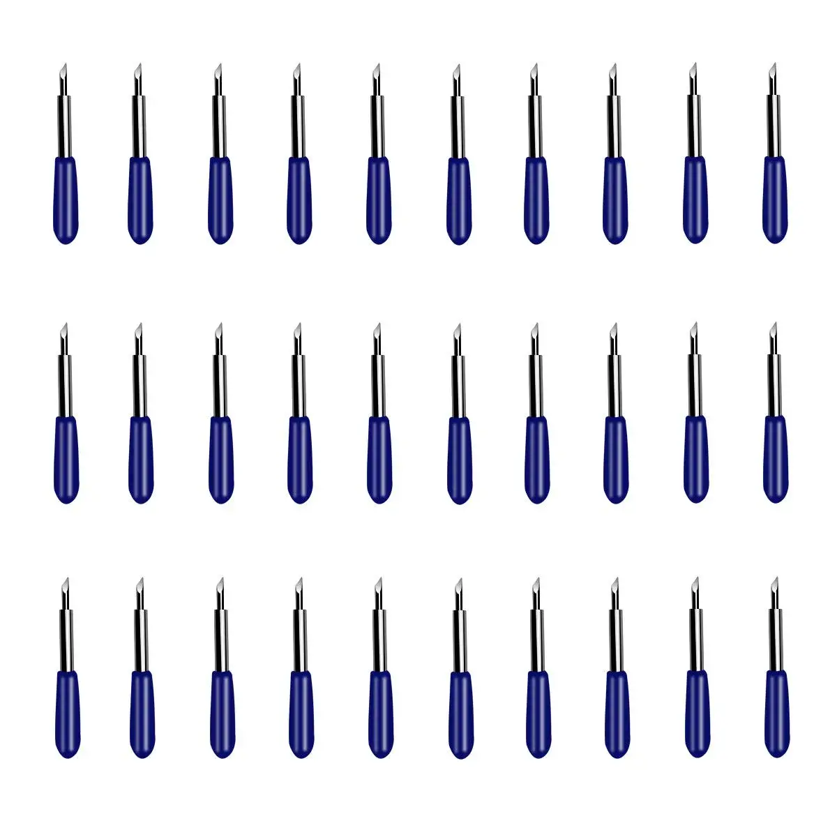 TTSAM 60 Degree Blue Replacement Blades 30 Pcs | Compatible with Cricut Explore Air 2, Maker, Expression - main product image