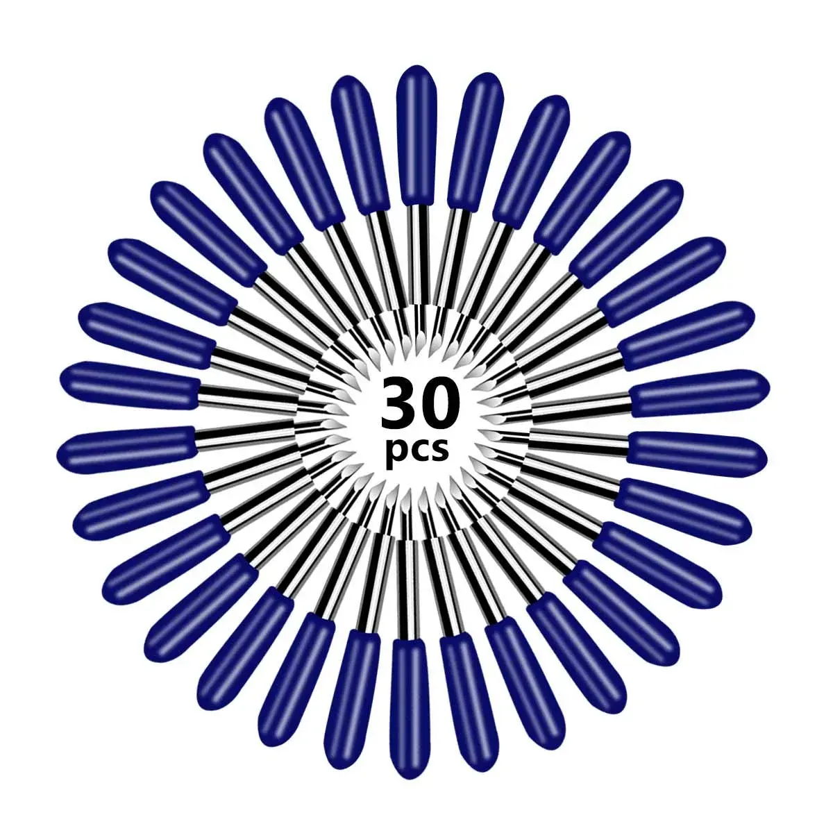 TTSAM 60 Degree Blue Replacement Blades 30 Pcs | Compatible with Cricut Explore Air 2, Maker, Expression - view 2