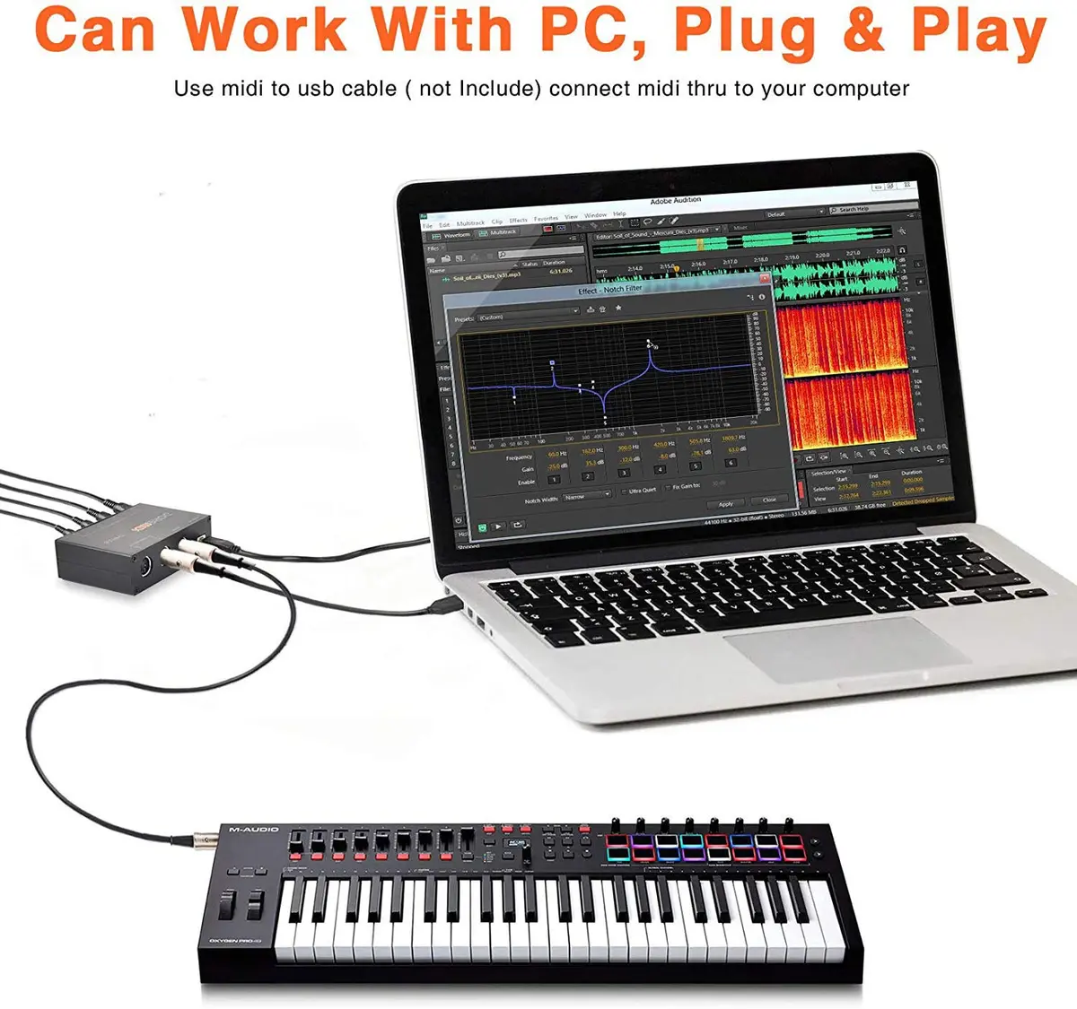 Camola MIDI Thru 6 Box USB MIDI Interface 1-in 6-out | High-speed MIDI Splitter for Studio & Live - view 5