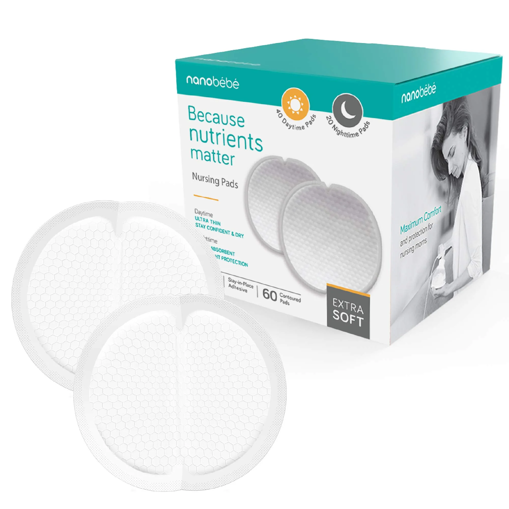 NANOBÉBÉ Parent Nursing Pads | Soft Cotton for New Mothers - main product image