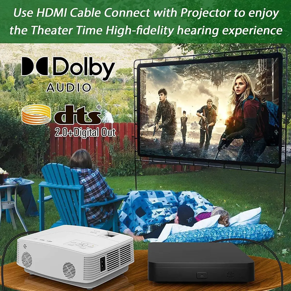 DID A R Blu Ray DVD Player | Full HD 1080P, Region A Blu-Rays & DVDs, Compact Design - view 4