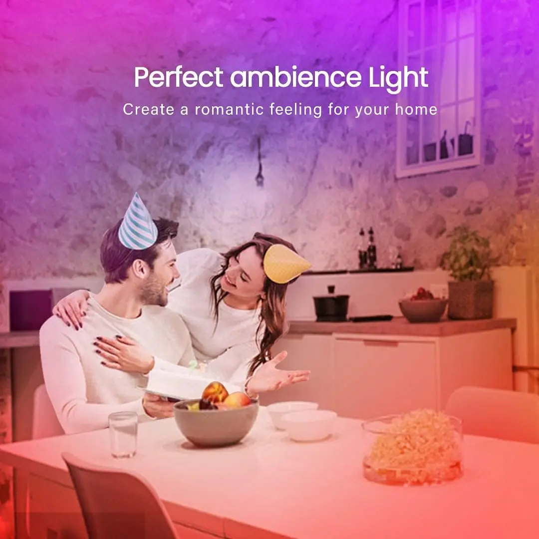 GUPUP LED Lights Strip 100 ft | RGB Rope Light for Bedroom, Bluetooth APP Control, Music Sync, Color Changing, Easy Install - view 4