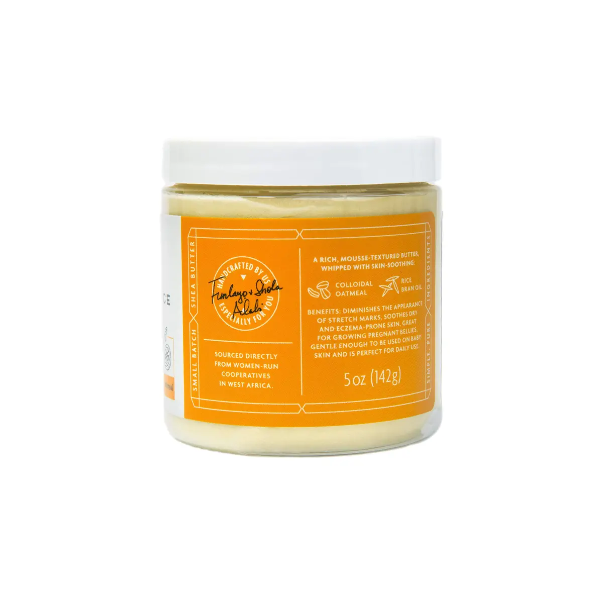 Shea Radiance P.U.R.E. Whipped Shea Butter with Colloidal Oatmeal 5 oz | Deep Moisture & Skin Soothing - view 2