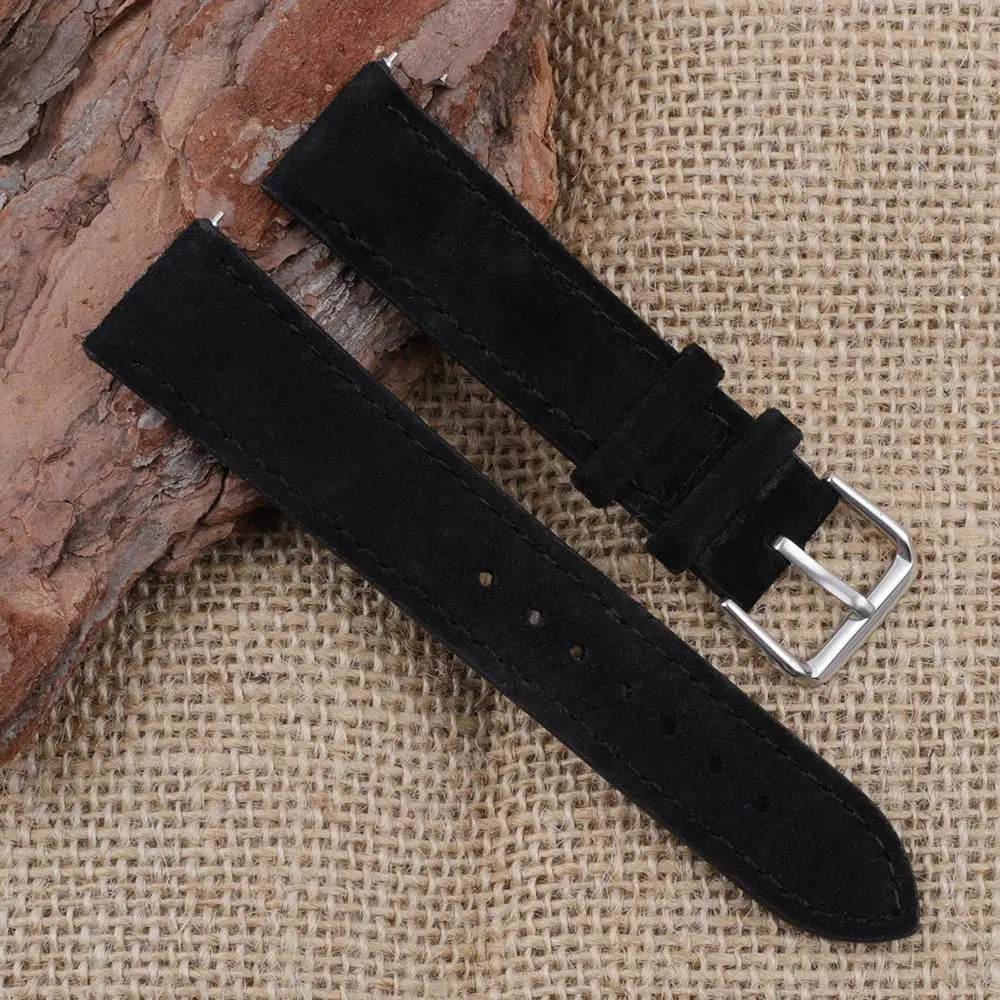 Onthelevel Suede Watch Strap-20mm | Soft Leather, Quick Release, Unisex Fit - view 2