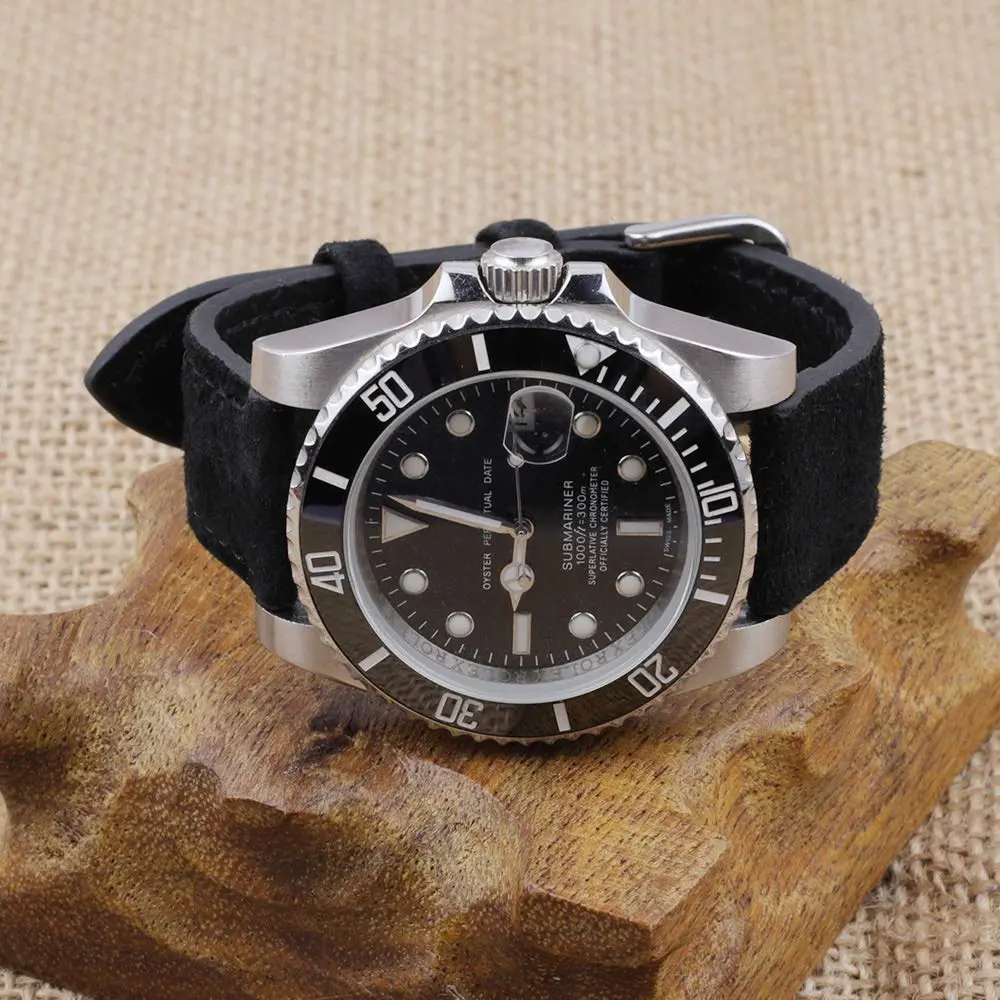 Onthelevel Suede Watch Strap-20mm | Soft Leather, Quick Release, Unisex Fit - view 4