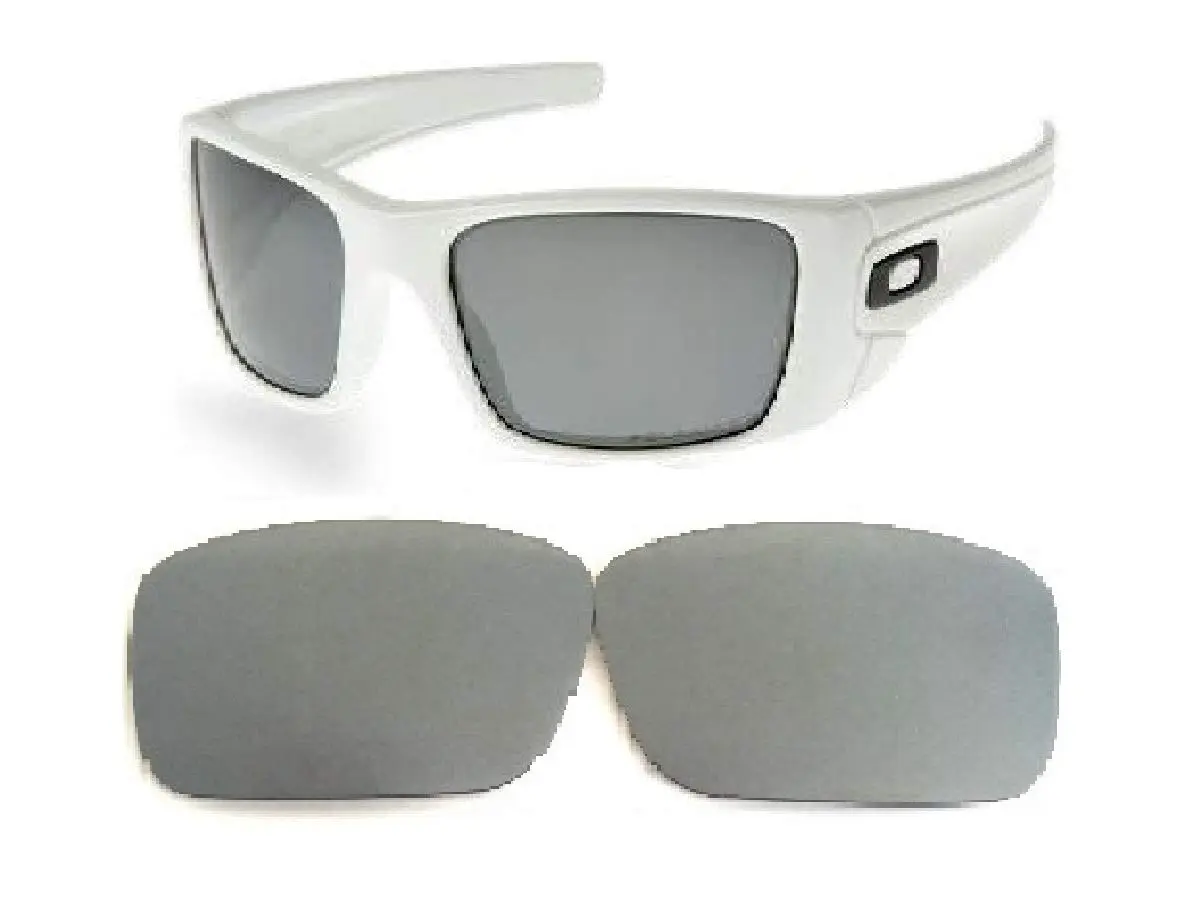 Galaxy Replacement lenses For Oakley Fuel Cell Sunglasses Polarized 100% UVAB (Titanium) | Impact-Resistant UVAB Polarized Lenses - main product image