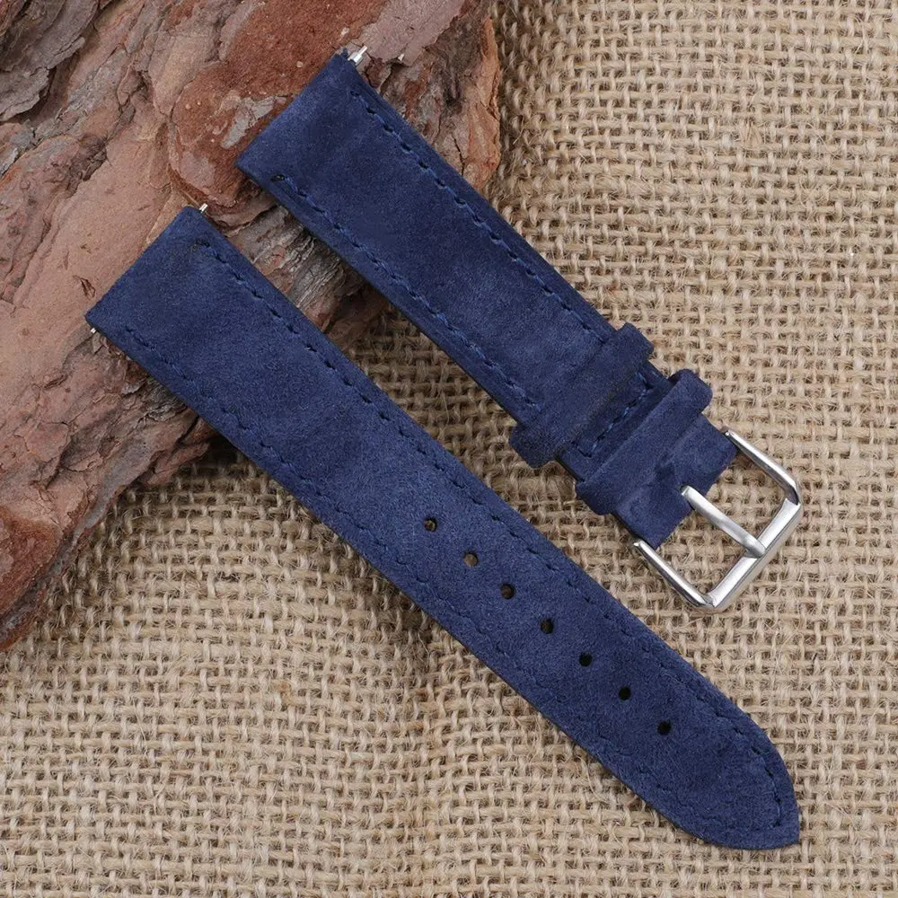 Onthelevel Suede Watch Strap-24mm | Soft Leather, Quick Release, Unisex Fit - view 2