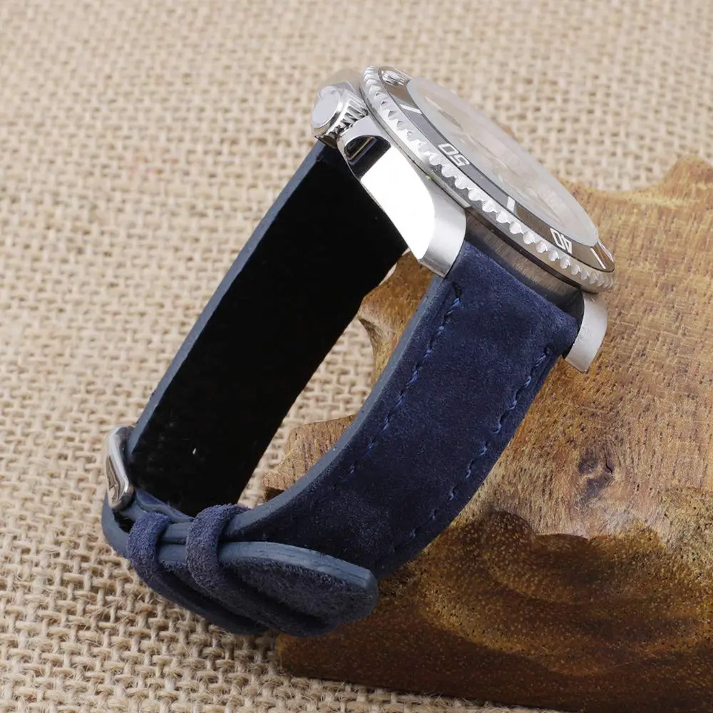 Onthelevel Suede Watch Strap-24mm | Soft Leather, Quick Release, Unisex Fit - view 4