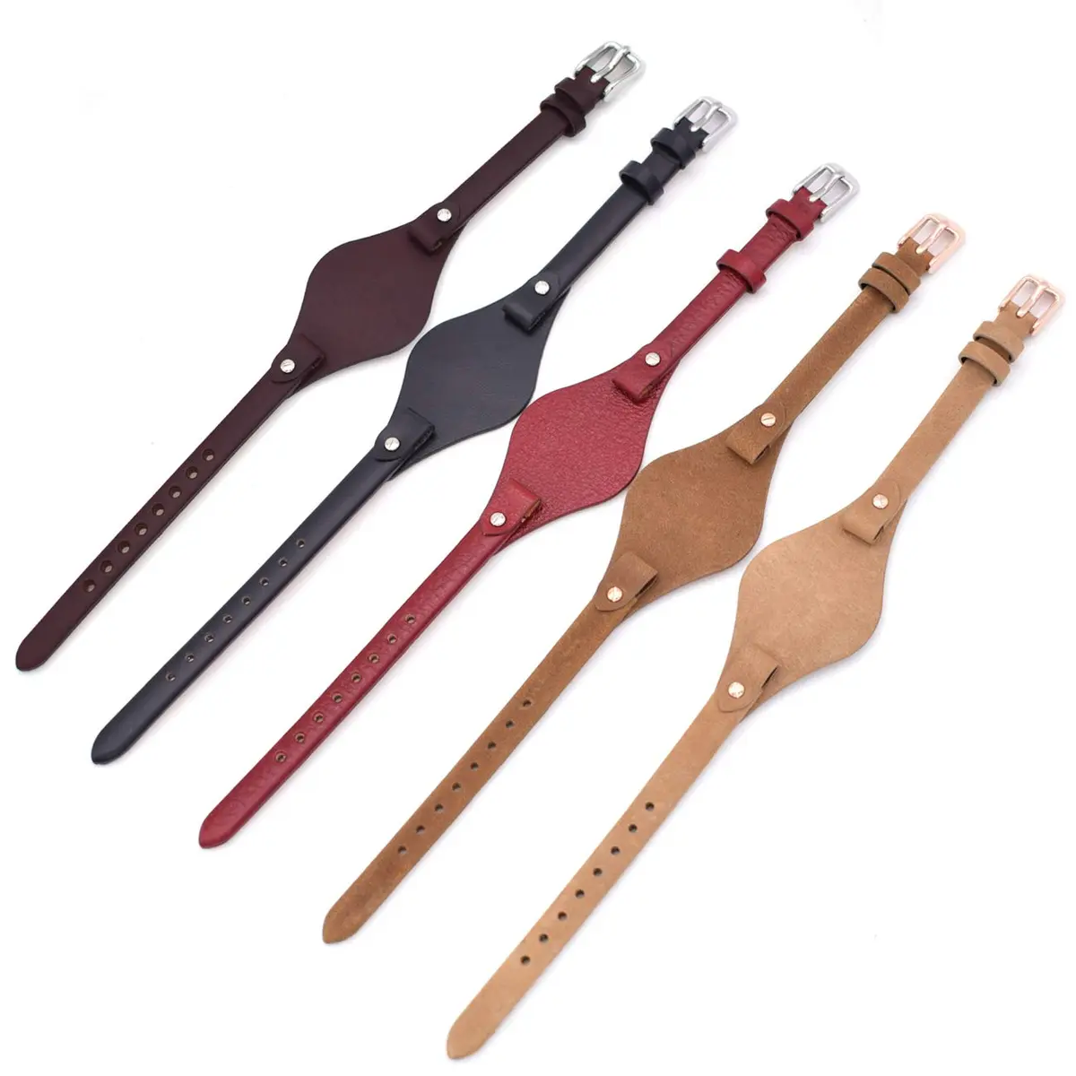 bullish 8mm Genuine Leather Watch Strap for Fossil | Elegant Calf Leather Replacement - view 8