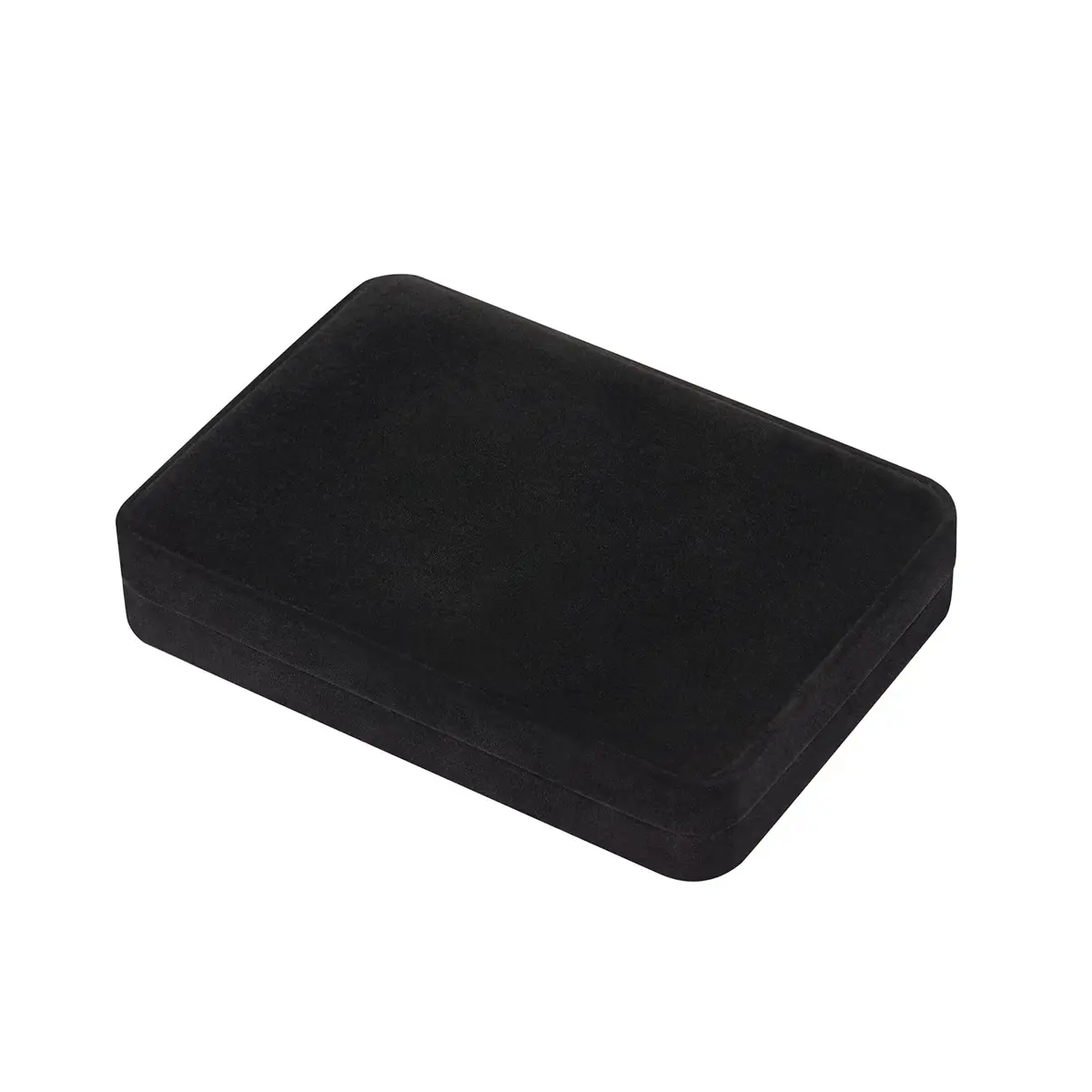 LETURE Large Velvet Jewelry Storage Box, Big Ring Earring Pendant Gift Case (Black) | Elegant Jewelry Organizer for Special Occasions - view 5