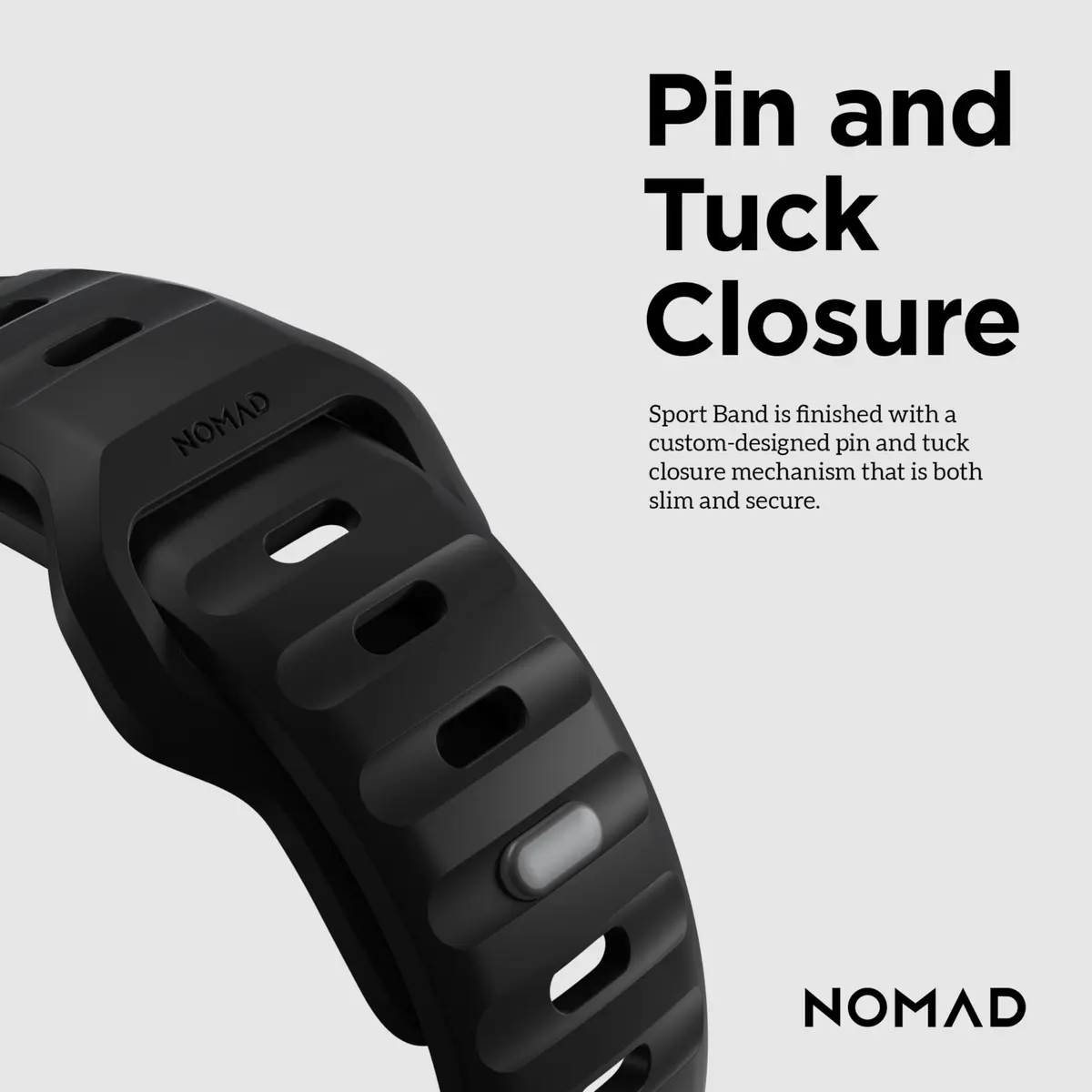 NOMAD Sport Band - 45mm | Black Apple Watch Ultra 2 Band, Athletic & Waterproof - view 8