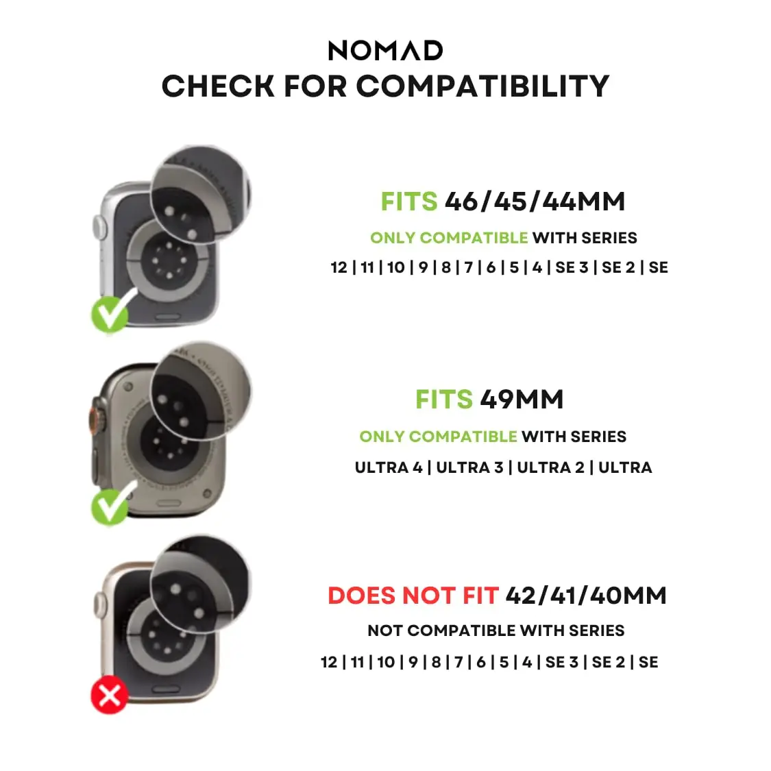 NOMAD Sport Band - 45mm | Black Apple Watch Ultra 2 Band, Athletic & Waterproof - view 3