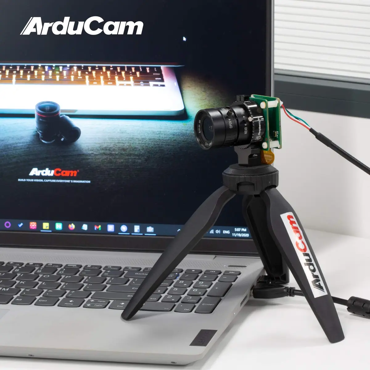 Arducam CSI to USB UVC Camera Adapter Board for Raspberry Pi HQ Camera, 12.3MP IMX477 Camera Board | UVC-compliant webcam adapter with audio, supports Raspberry Pi HQ Camera - view 5