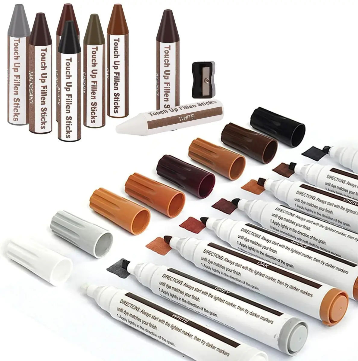 SEISSO Wood Furniture Repair Kit 42 Pcs | Fix Scratches, Stains, Holes on Tables, Doors, Cabinets - view 3